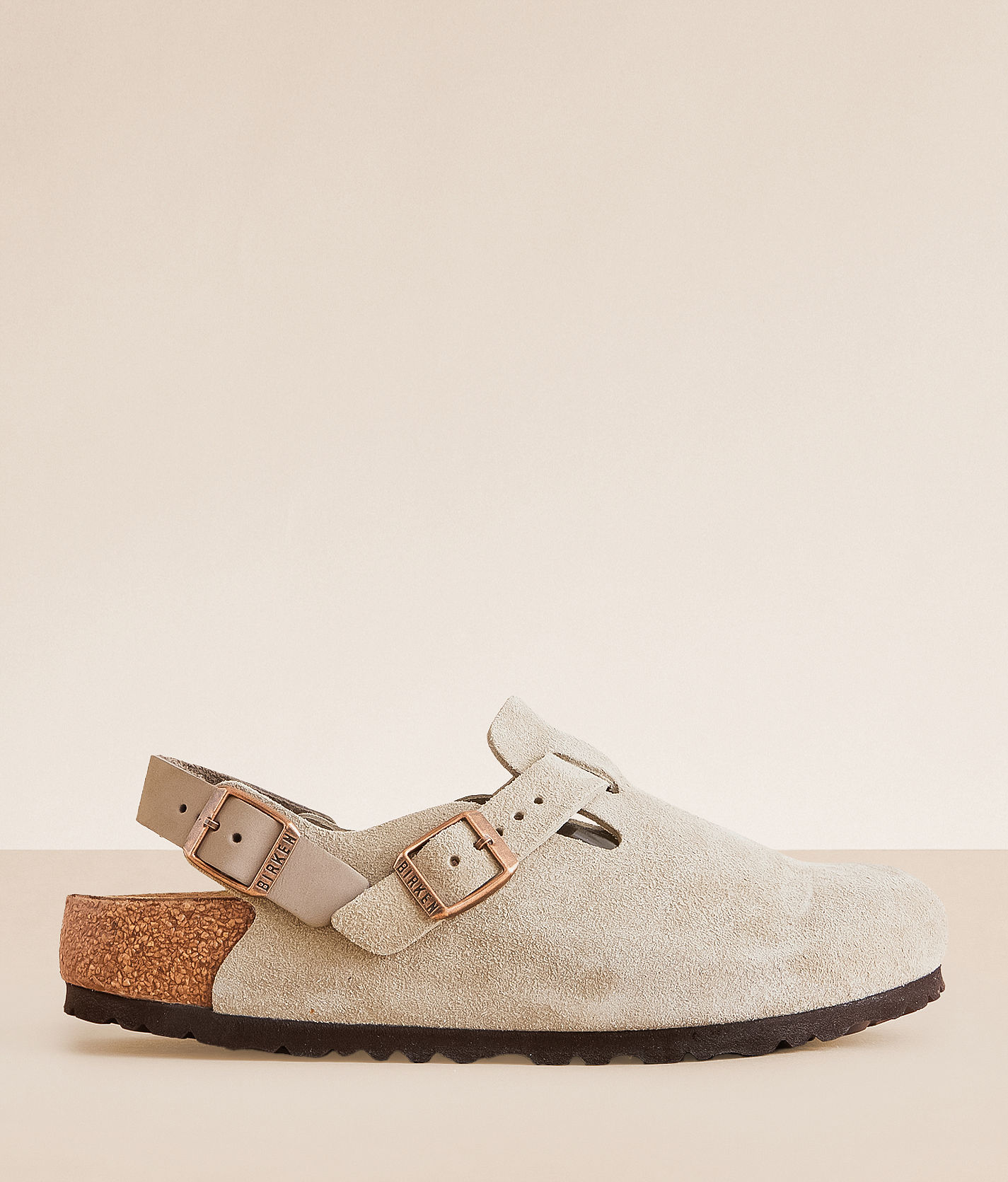 Birkenstock® Tokio Suede Clog - Women's Activewear in Taupe | Buckle