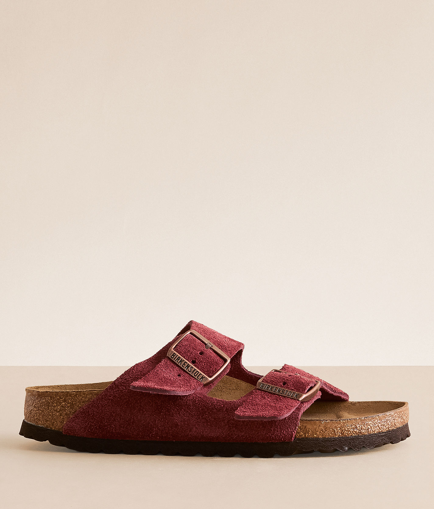 Birkenstock® Arizona Suede Sandal - Women's Shoes in Zinfandel