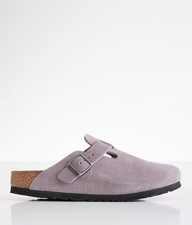 Birkenstock® Boston Soft Suede Clog front view