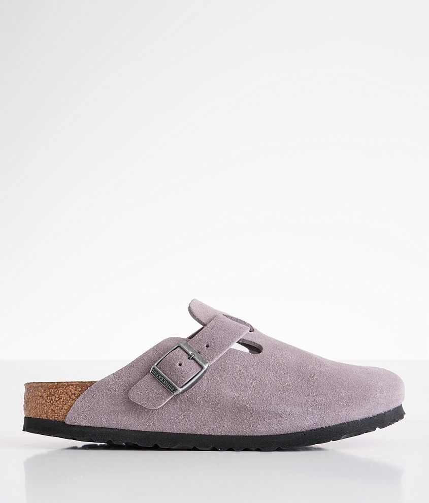 Birkenstock&#174; Boston Soft Suede Clog front view