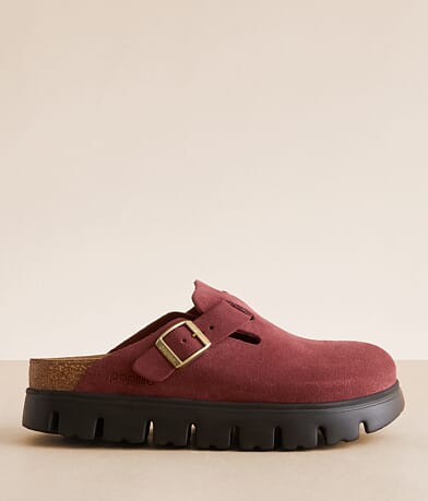 Papillio by Birkenstock® Boston Chunky Suede Clog front view