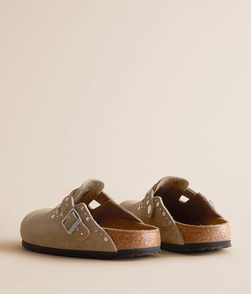 Boston Rivet Border Suede Clog