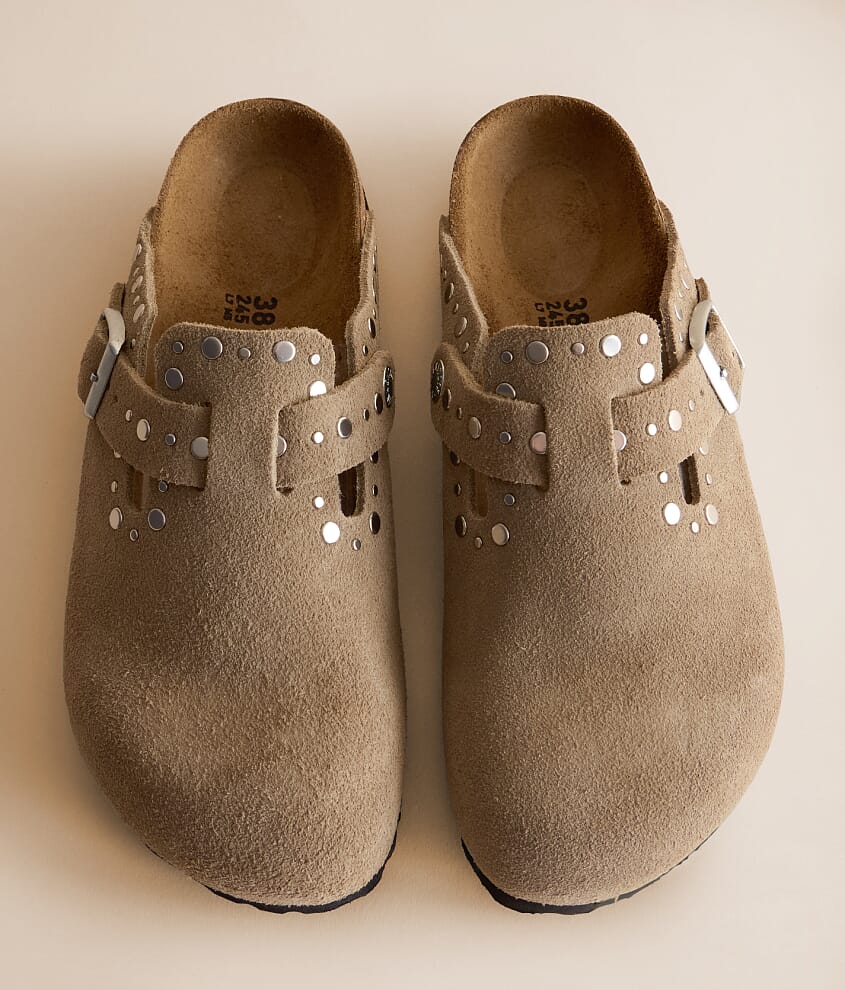 Boston Rivet Border Suede Clog