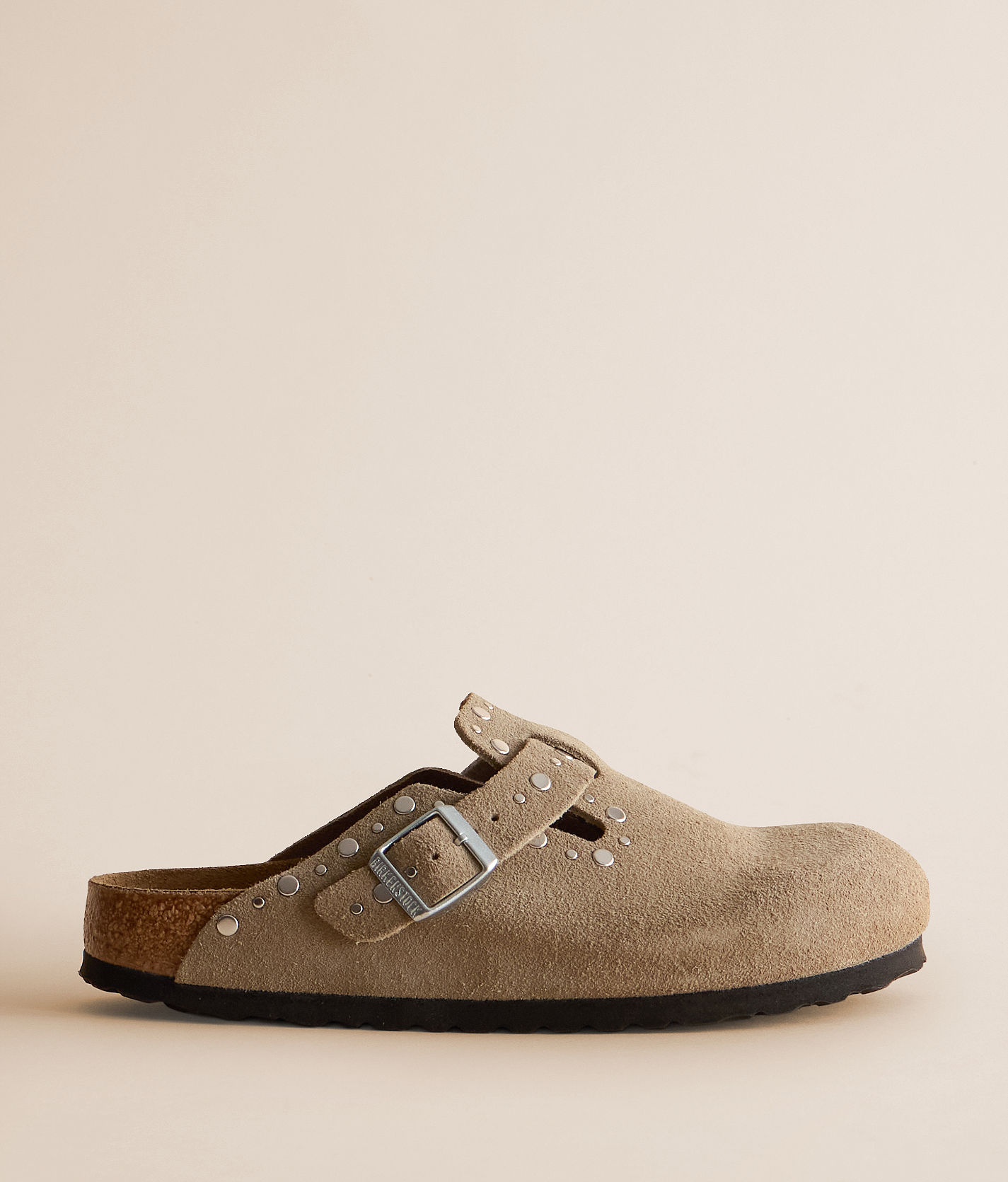 Birkenstock® Boston Rivet Border Suede Clog - Women's Shoes in