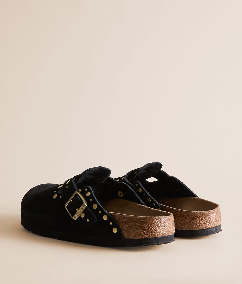 Boston Rivets Suede Clog