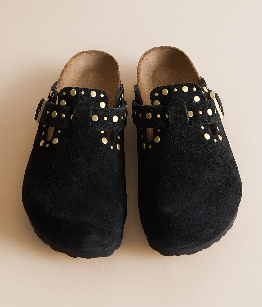 Boston Rivets Suede Clog