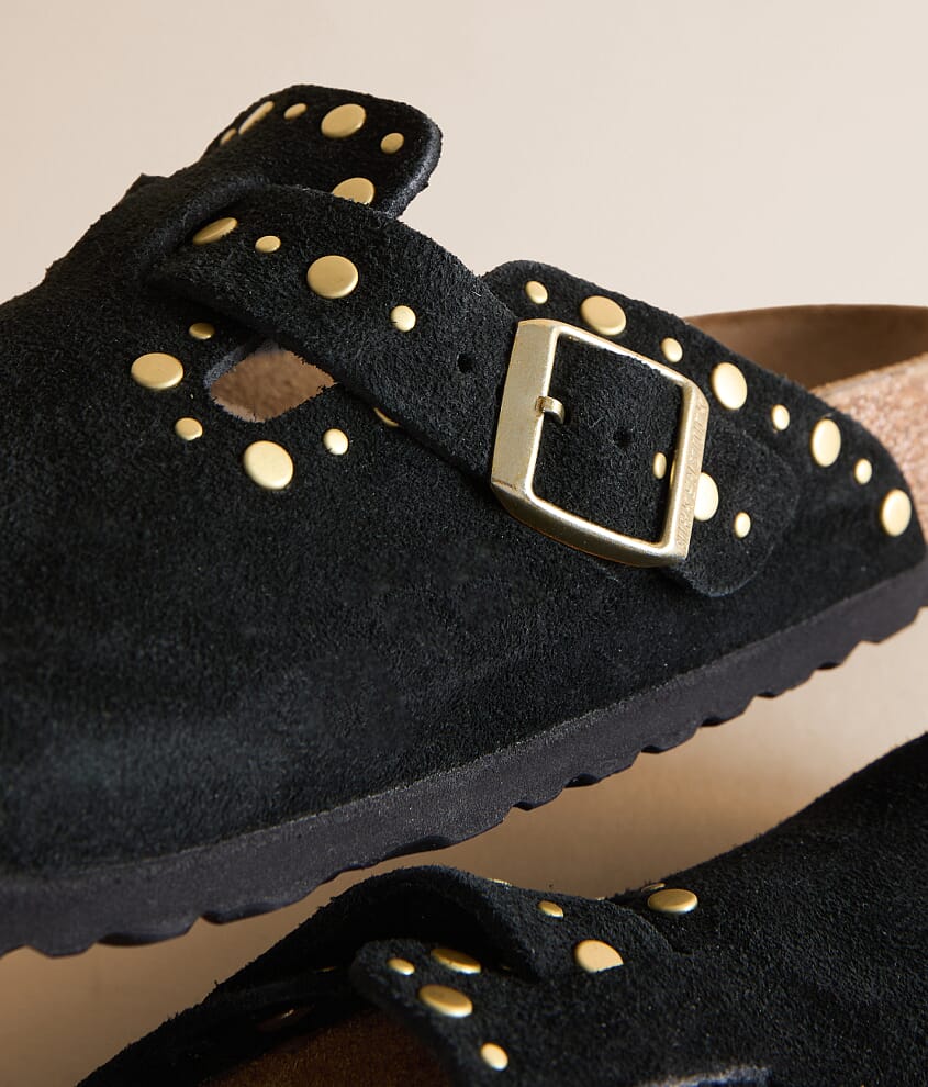 Boston Rivets Suede Clog
