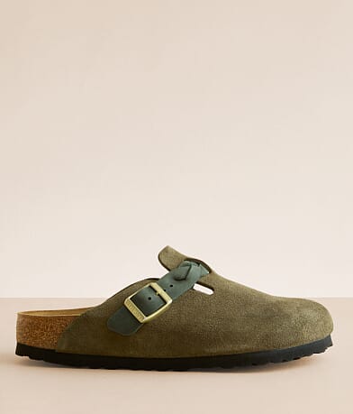 Birkenstock® Boston Suede Clog front view