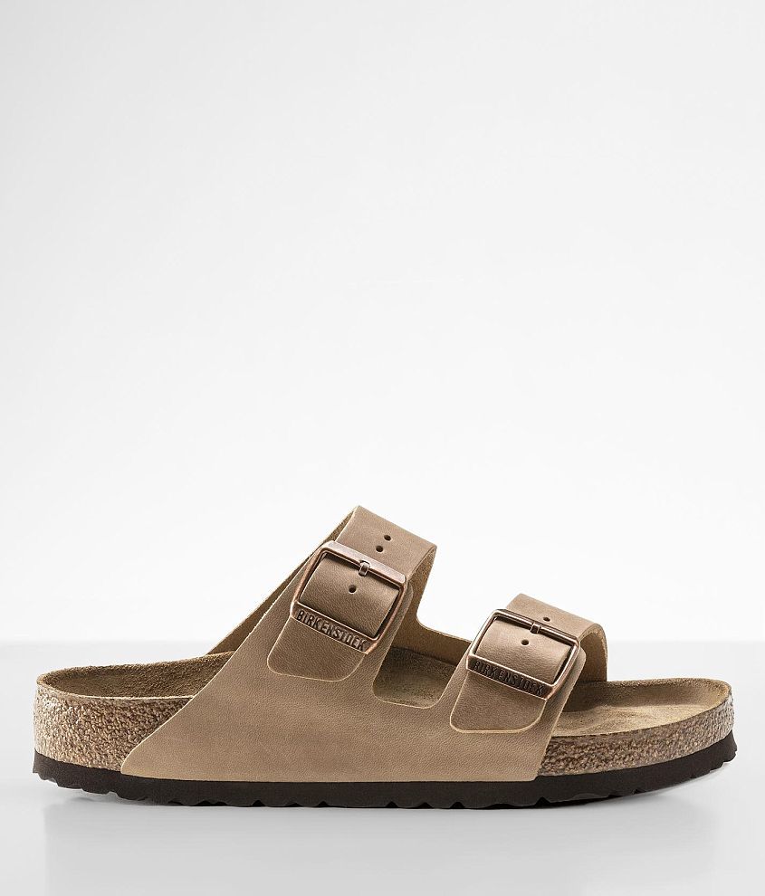 birkenstock men's arizona oiled leather slide sandals