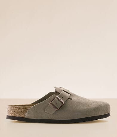 Birkenstock® Boston Soft Suede Clog front view