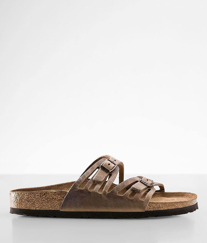 Bezwaar buitenste plakband Birkenstock® Granada Soft Leather Sandal - Women's Shoes in Tobacco | Buckle