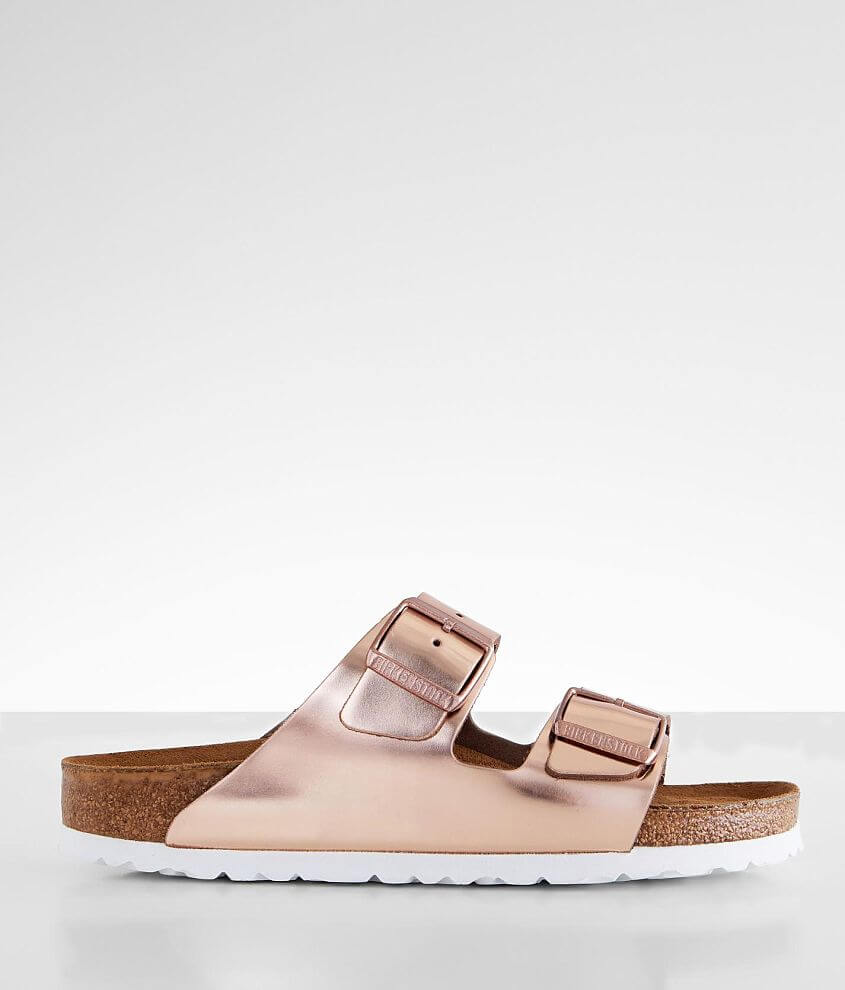 Birkenstock Sandals Gizeh Electric Metallic Copper Birko Flor Regular New Rare Ebay