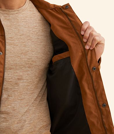 BLEND Faux Suede Trucker Jacket MISC_DETAIL_2