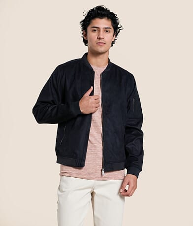 BLEND Bhegio Faux Suede Jacket front view