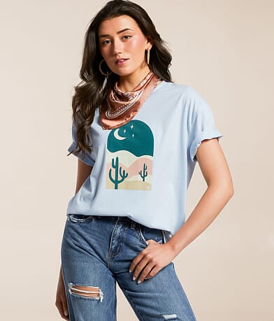 LIV Outdoor Desert Twilight Oversized T-Shirt front view