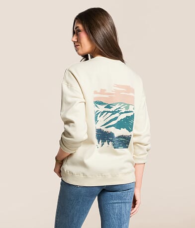 LIV Outdoor Vista Slopes Oversized Pullover front view