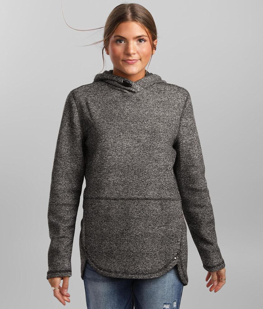 BKE core Heathered Knit Hooded Sweatshirt front view