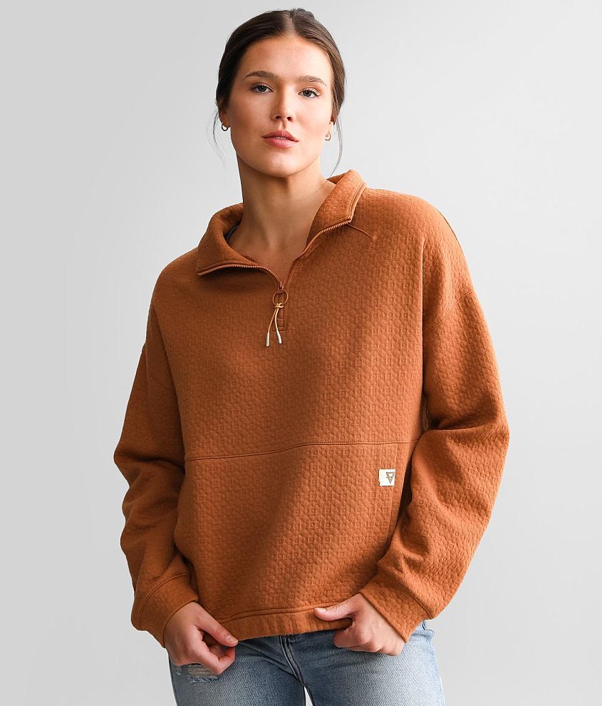 LIV Outdoor Kaya Quilted Pullover - Women's Sweatshirts in Argan Brown ...