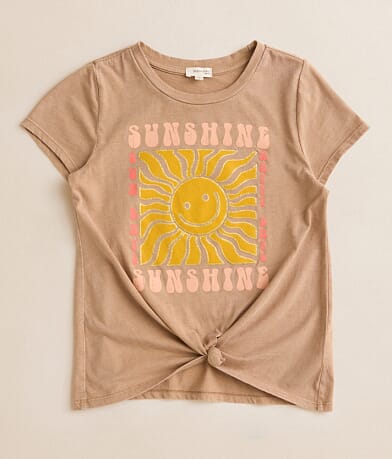 Modish Rebel Girls - Front Tie T-Shirt front view