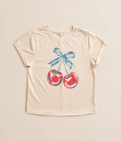 Girls - Watercolor Cherry T-Shirt