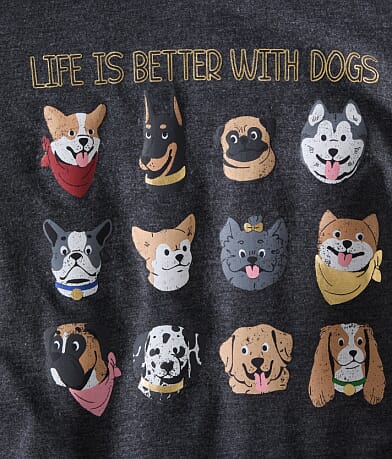 Girls - Puppy Burnout T-Shirt thumbnail 3