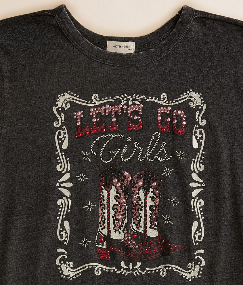 Girls - Let's Go Ruffle T-Shirt