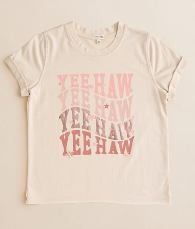 Modish Rebel Girls - Yee-Haw Repeat T-Shirt front view
