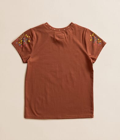 Girls - Floral Steer T-Shirt thumbnail 2