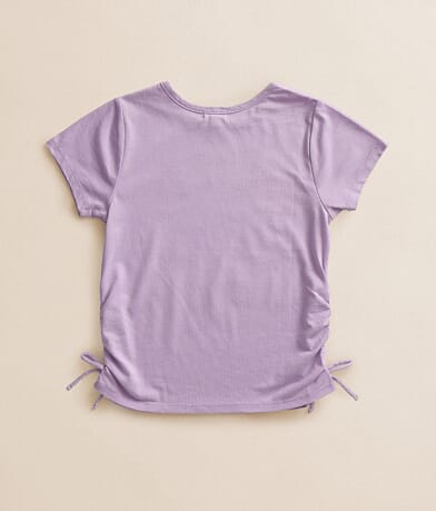 Girls - Rhinestone Checker Smiley T-Shirt thumbnail 2