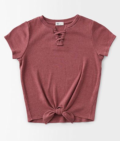 BKE Girls - Front Tie Top front view