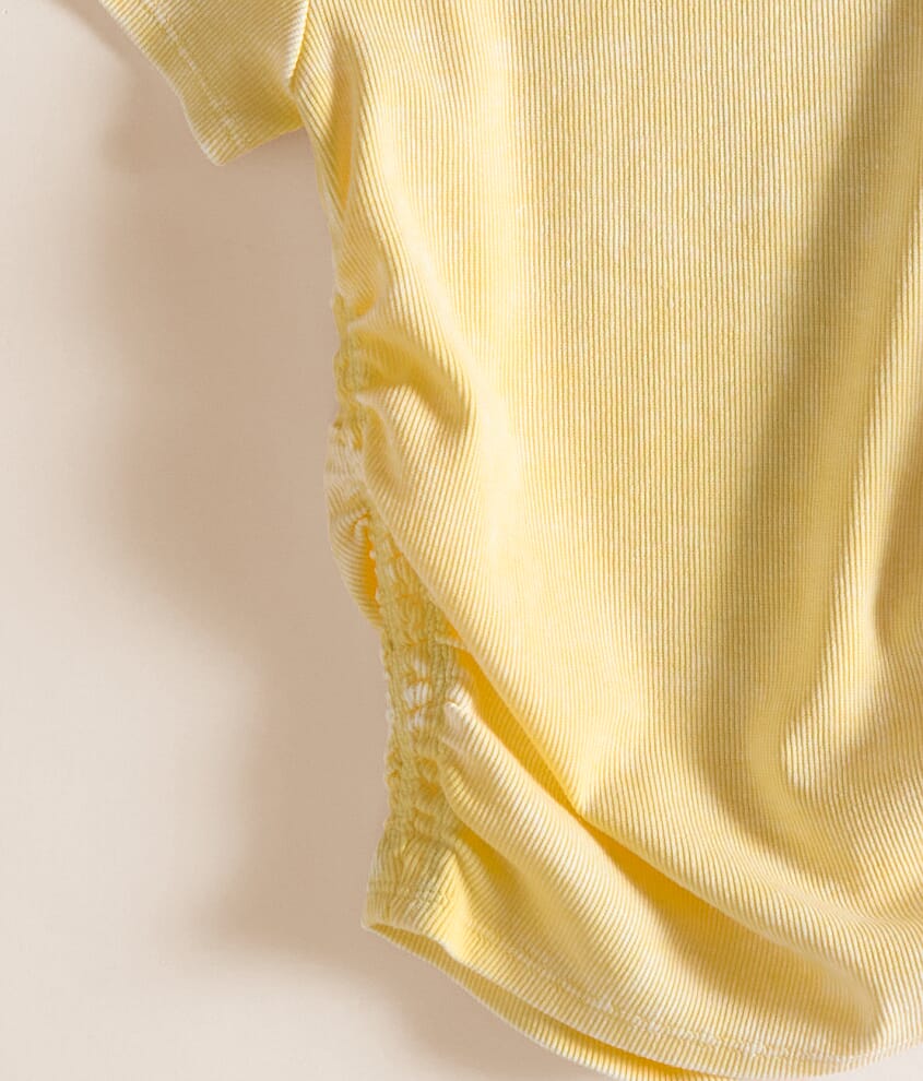 Girls - Washed Rib Knit T-Shirt