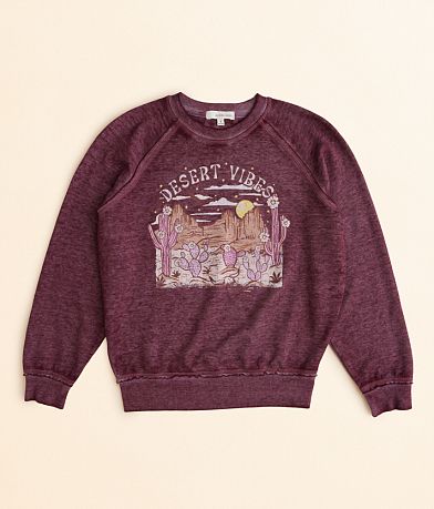 Modish Rebel Girls - Desert Vibes Burnout Pullover front view
