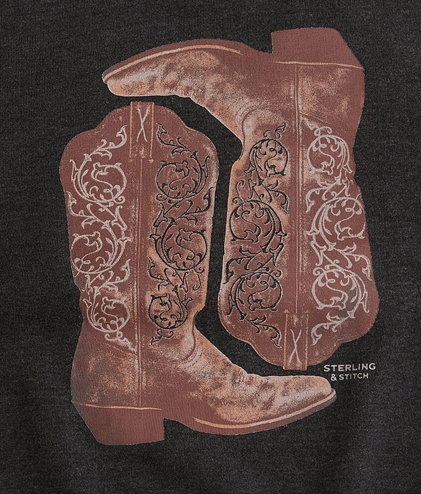Girls - Western Boots Pullover