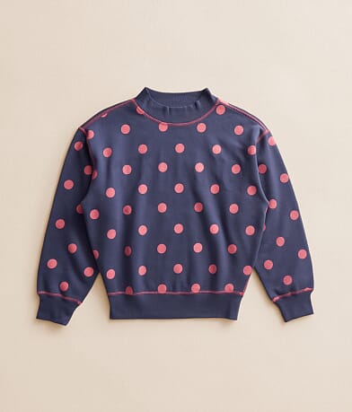 Girls - Polka Dot Reversible Pullover