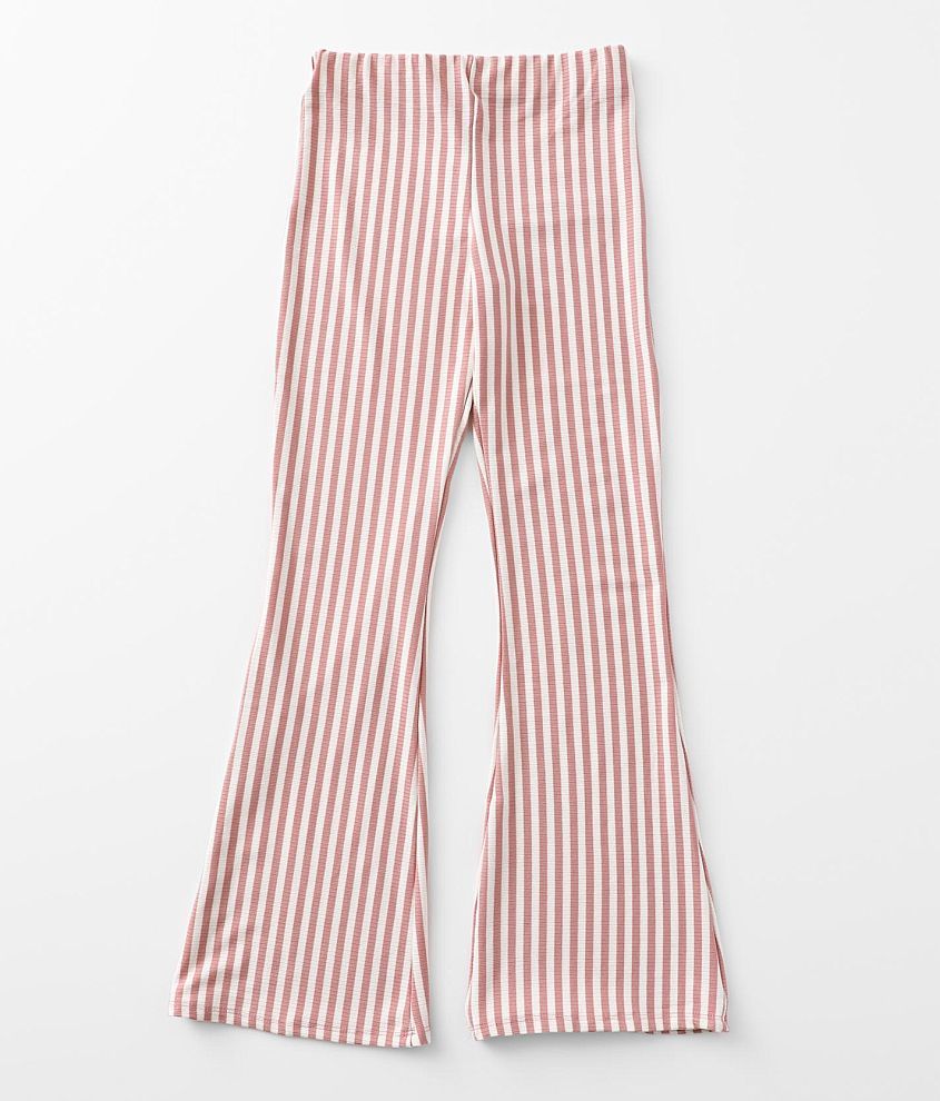 Girls - Daytrip Striped Knit Flare Pant front view