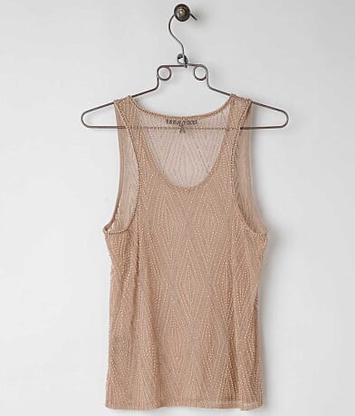 Black Beaded Tank Top misc detail 1 view