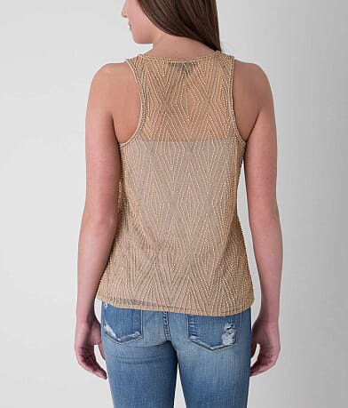 Black Beaded Tank Top misc detail 3 view