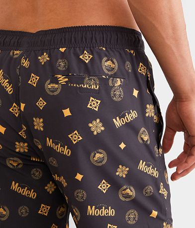 Bioworld&#174; Modelo&#8482; Cerveza Stretch Swim Trunks back pocket view