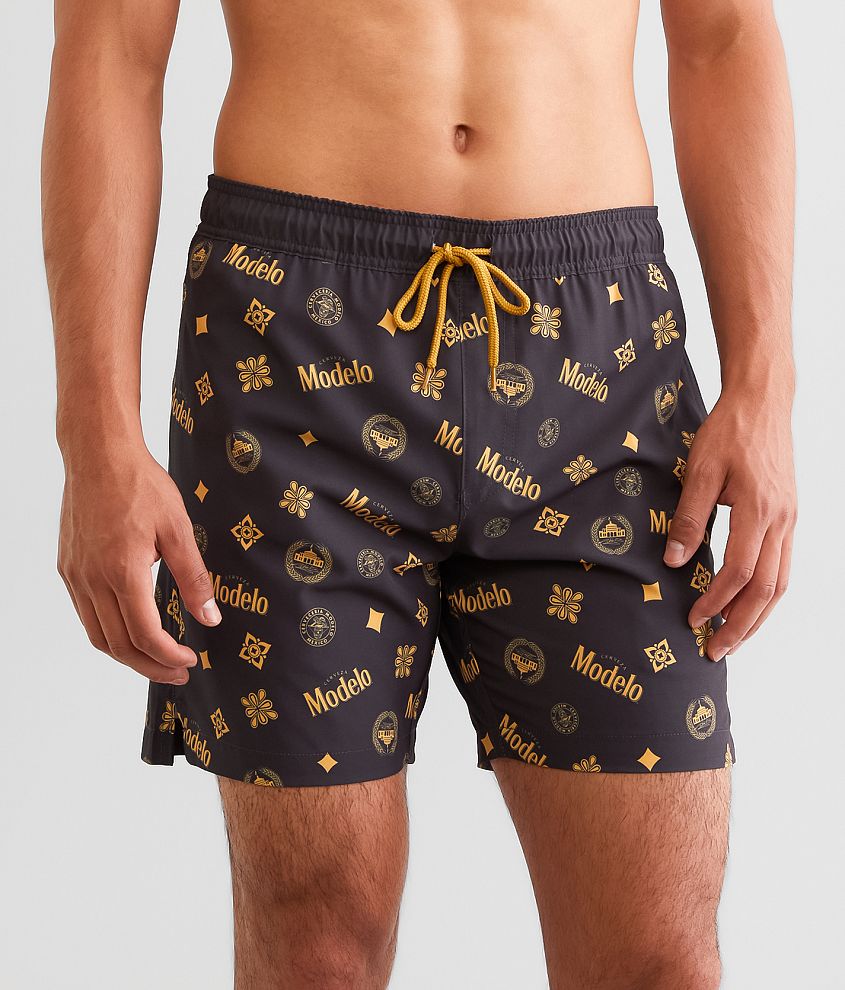 Bioworld Modelo Cerveza Stretch Swim Trunks