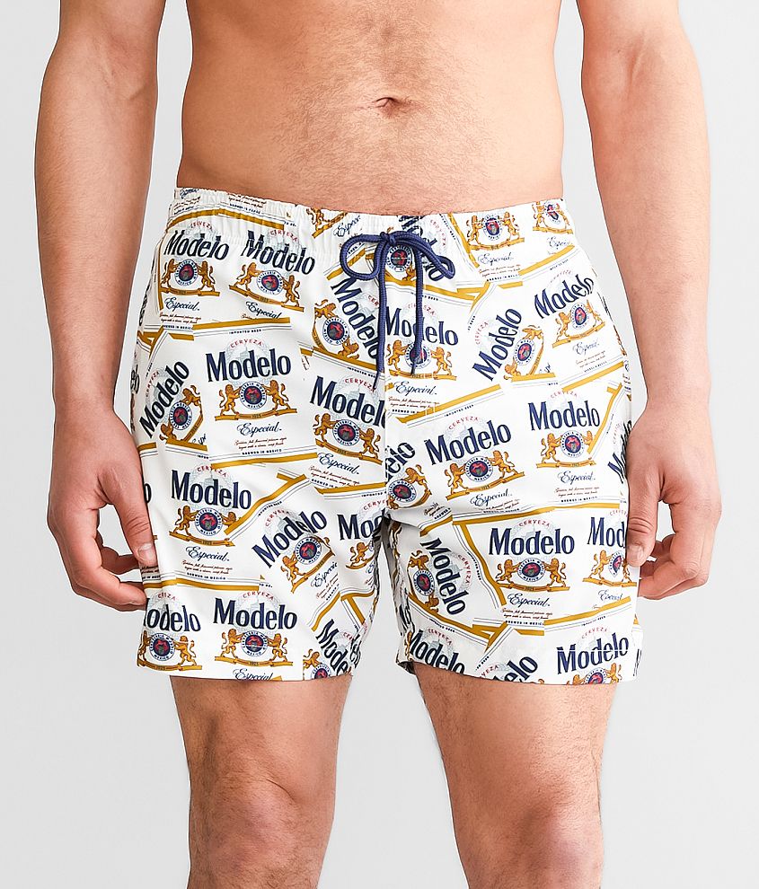 Bioworld Modelo Labels Swim Trunks