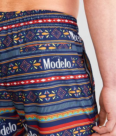 Bioworld&#174; Modelo&#8482; Striped Swim Trunks BACK_POCKET