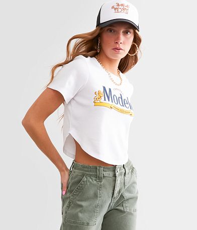Bioworld&#174; Modelo&#174; 1925 Cropped Baby T-Shirt full right side view