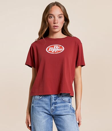 Bioworld Dr. Pepper® Cropped T-Shirt front view