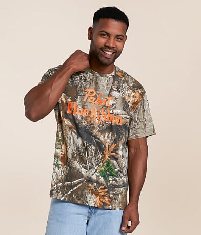 Bioworld Pabst Blue Ribbon® Realtree® T-Shirt front view