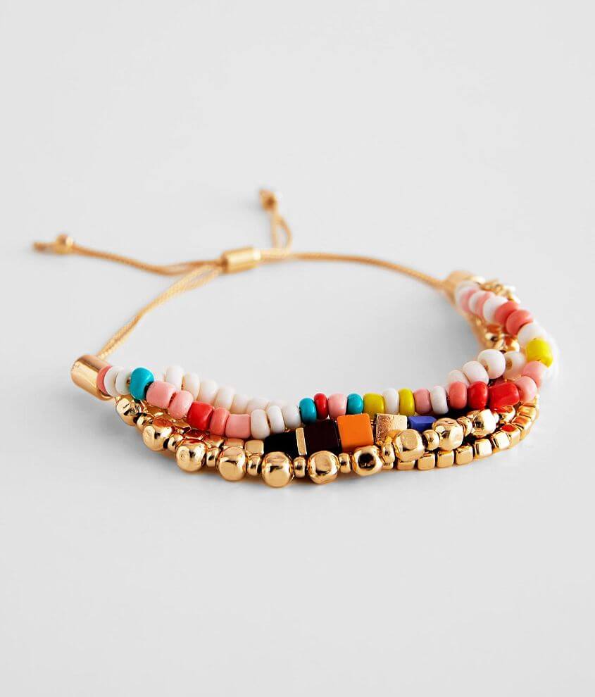 BKE Rainbow Bead Bracelet - Women's Jewelry in Gold Multi | Buckle