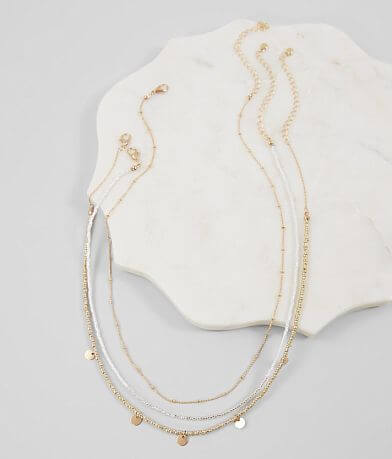 BKE Seed Bead Necklace Set misc detail 1 view