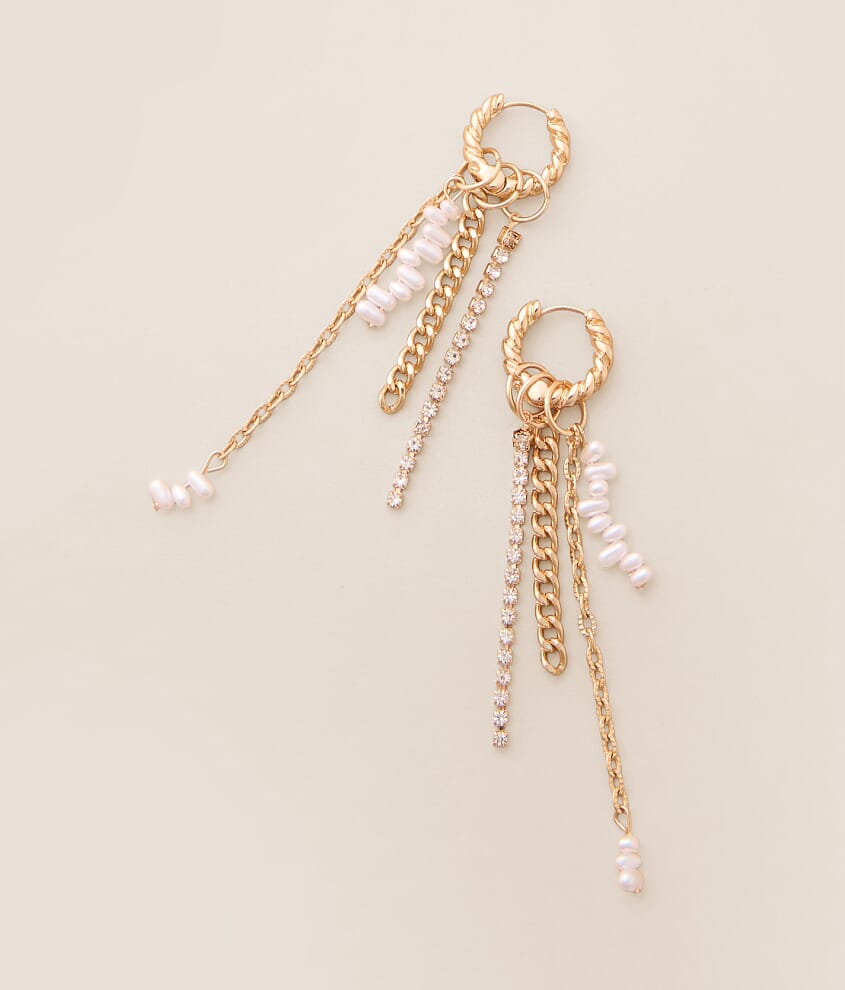 Glitz Fringe Hoop Earring