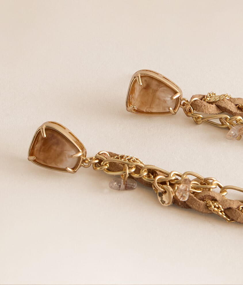 Stone Fringe Earring - thumbnail 2