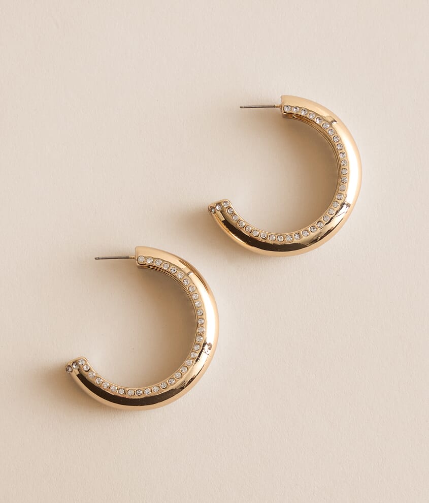 Statement Glitz Hoop Earring - thumbnail 2