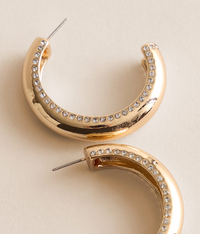 Statement Glitz Hoop Earring - thumbnail 3